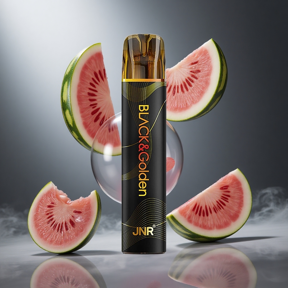 Arbuzowa Guma Balonowa JNR Black&Golden 600+200 Puffs Poland wholesale 2ml Pojemność Płynu