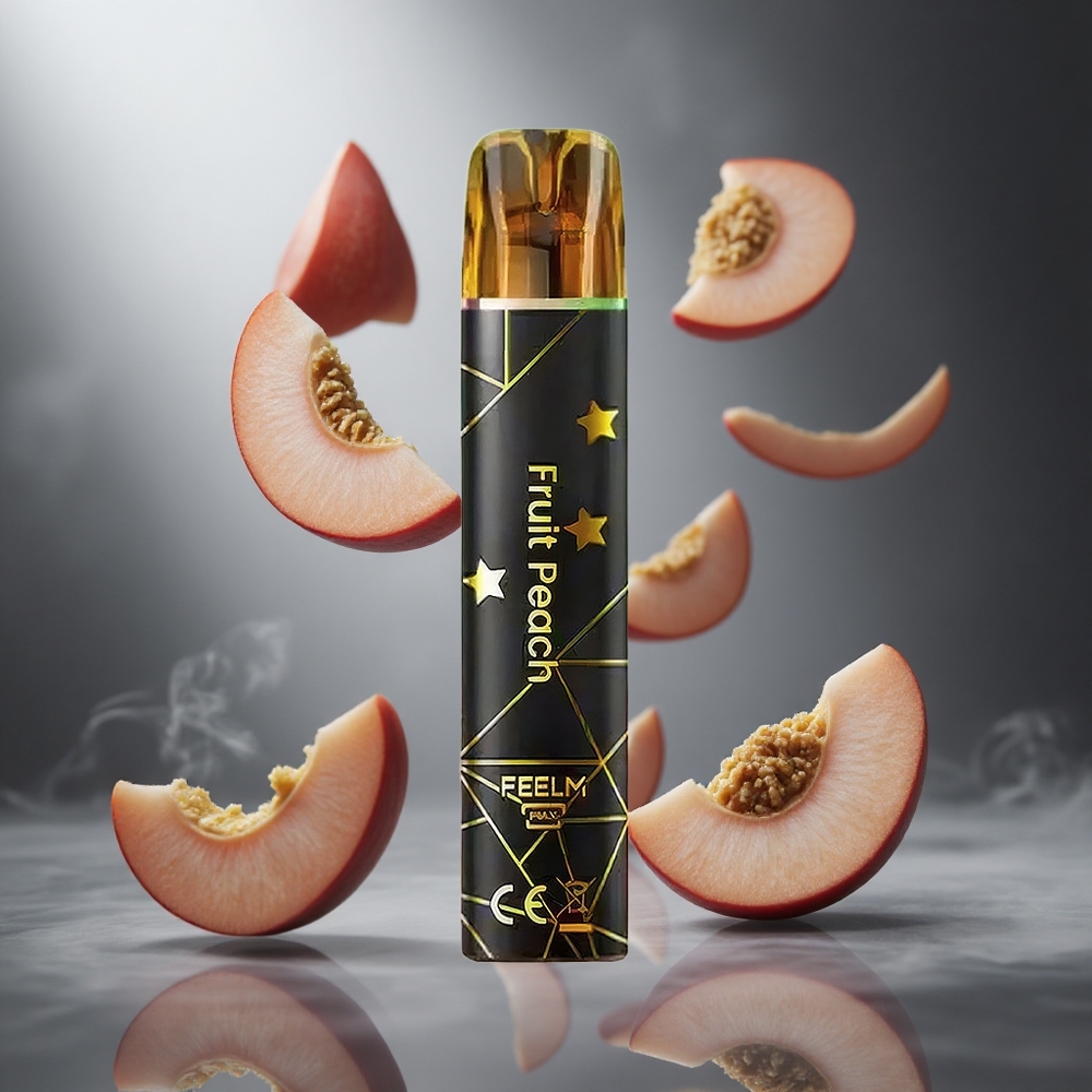 Brzoskwinia JNR Black&Golden 600+200 Puffs Poland wholesale TPD certyfikacja