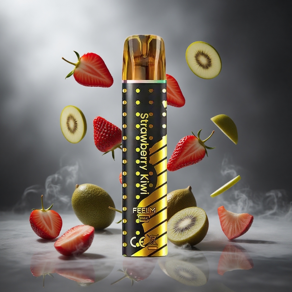 Truskawka Kiwi JNR Black&Golden 600+200 Puffs Poland wholesale 2ml Pojemność Płynu