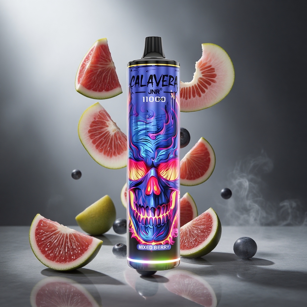 Mieszane Jagody JNR Calavera 11000 Puffs Poland wholesale Typ-C, 21ml Pojemność