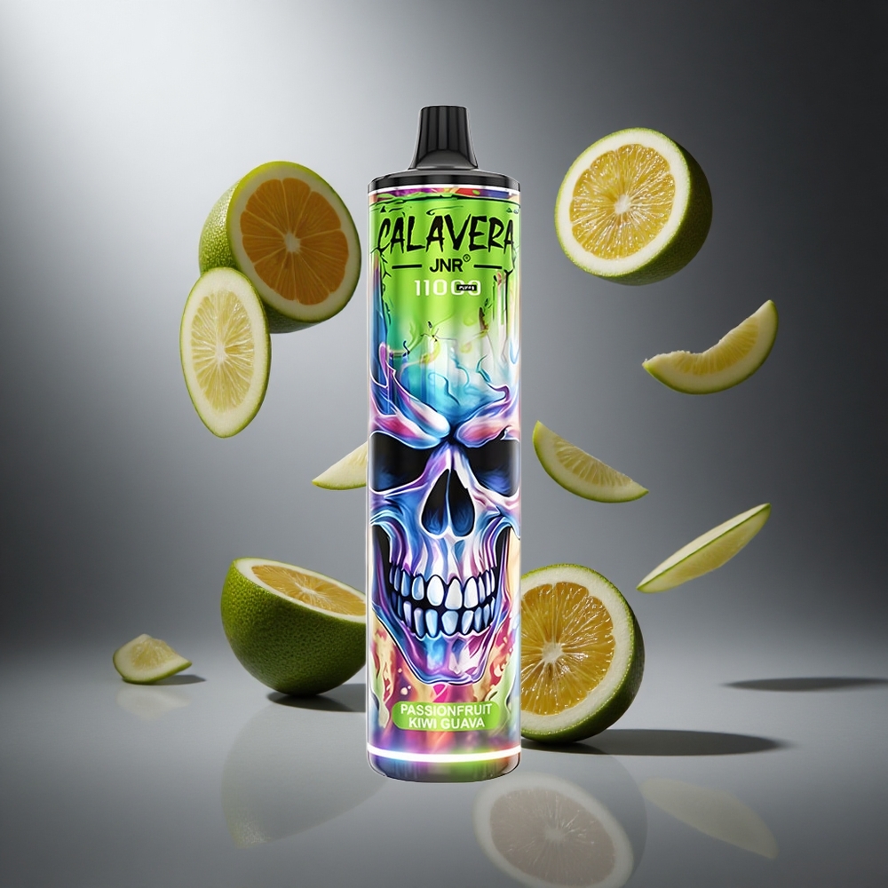 Passionfruit Kiwi Guava JNR Calavera 11000 Puffs Poland wholesale 21ml Pojemność E-liquid Typ-C