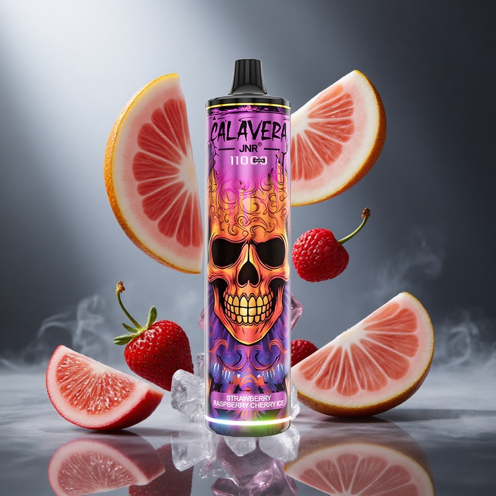 Truskawka Malina Wiśnia Lód JNR Calavera 11000 Puffs Poland wholesale 21ml Pojemność Płynu 850 mAh Bateria