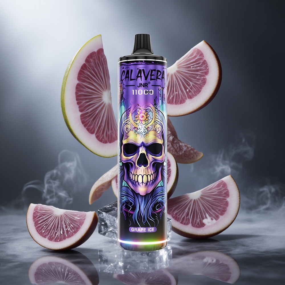 Winogrono Lód JNR Calavera 11000 Puffs Poland wholesale Typ-C 21ml Pojemność Płynu