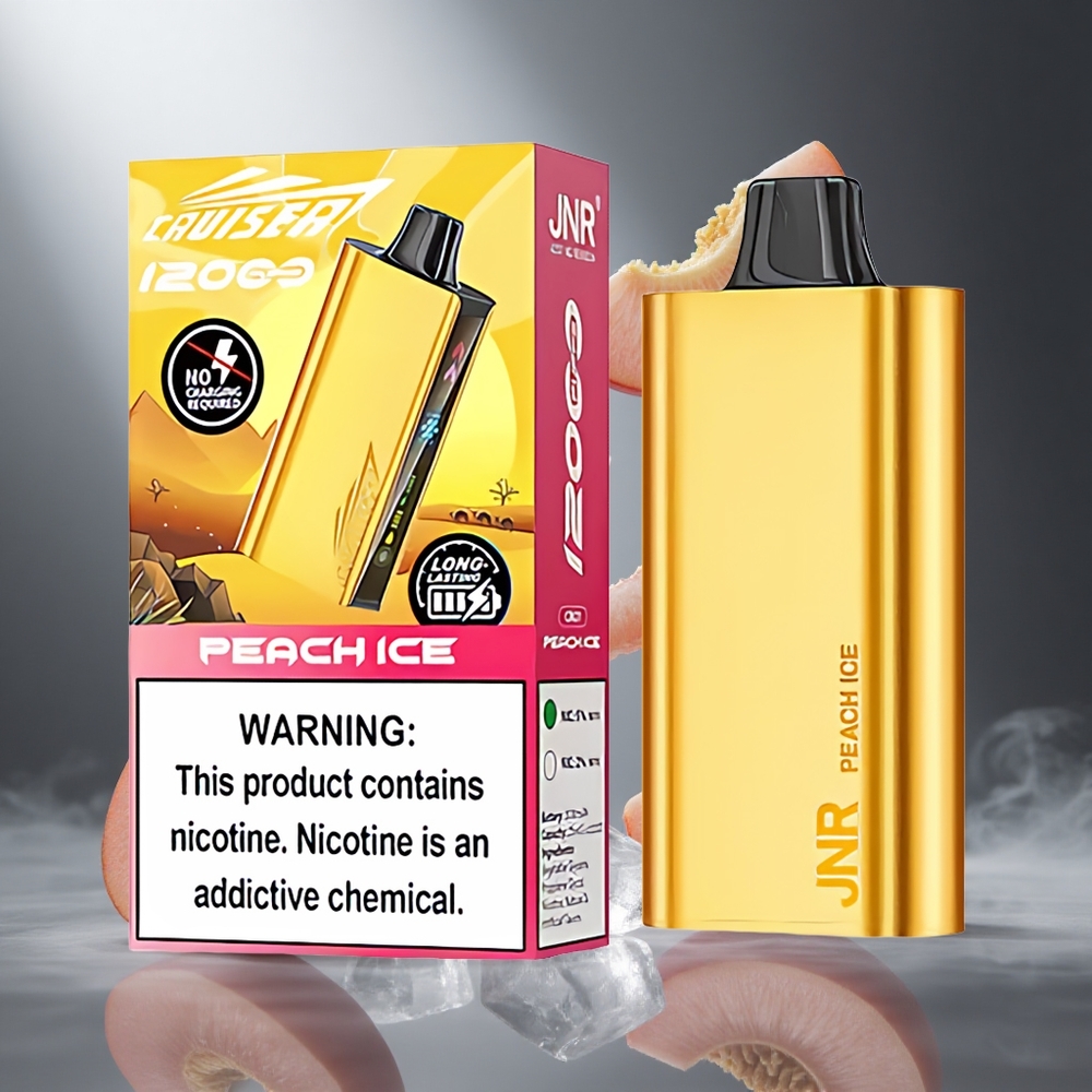 Brzoskwinia Lód JNR Cruiser 12000 Puffs Poland wholesale Bez ładowania 25ml Płyn