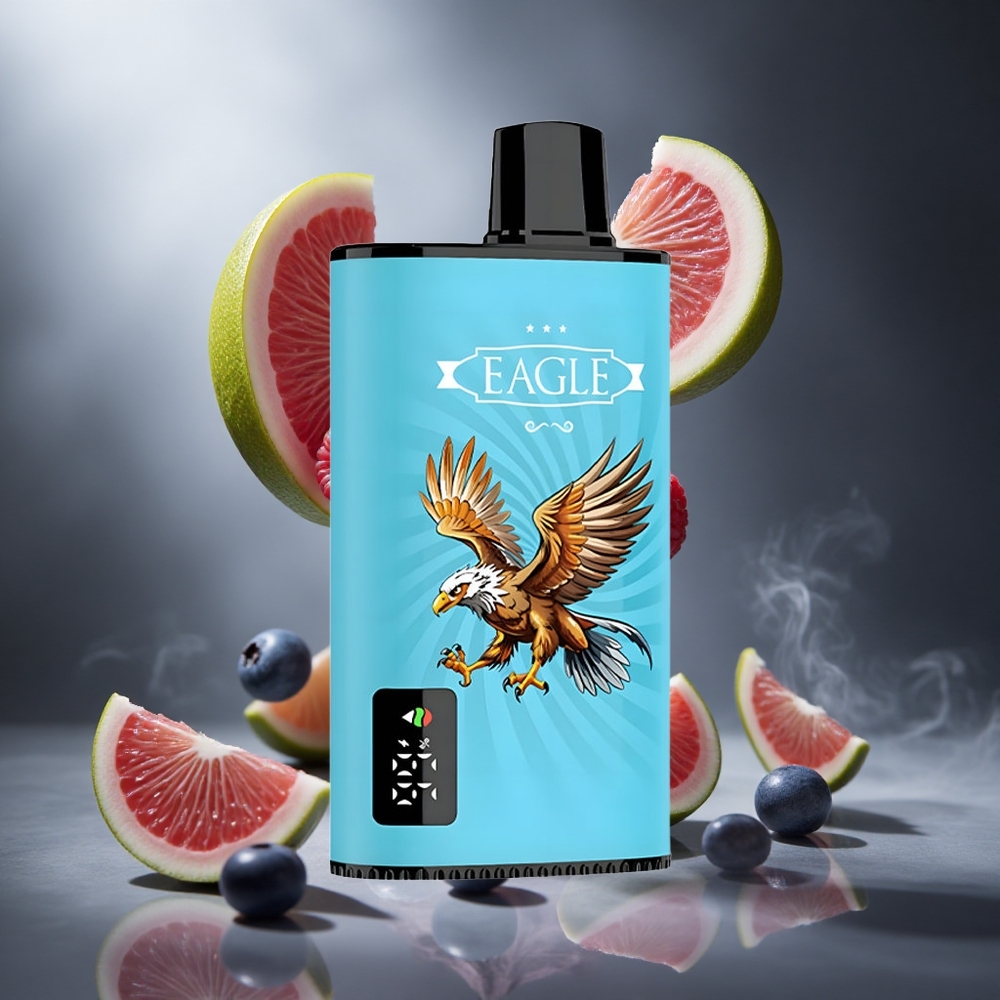 Borówka-Kwaśna Malina JNR EAGLE Smart 23000 Puffs Poland wholesale Wyświetlacz Cyfrowy 25ml Pojemność