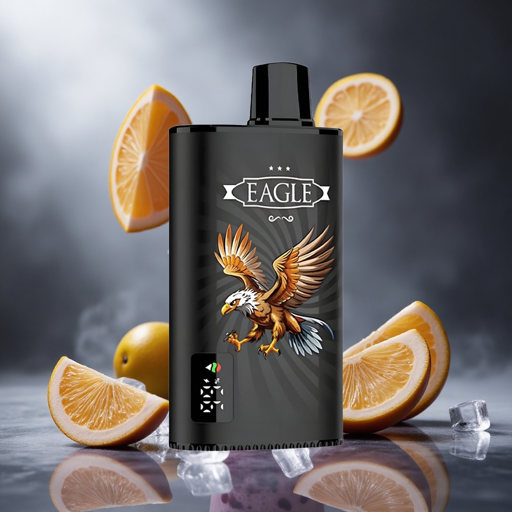 Czarna Porzeczka Mango Lód JNR EAGLE Smart 23000 Puffs Poland wholesale Ekran cyfrowy, regulowany przepływ powietrza