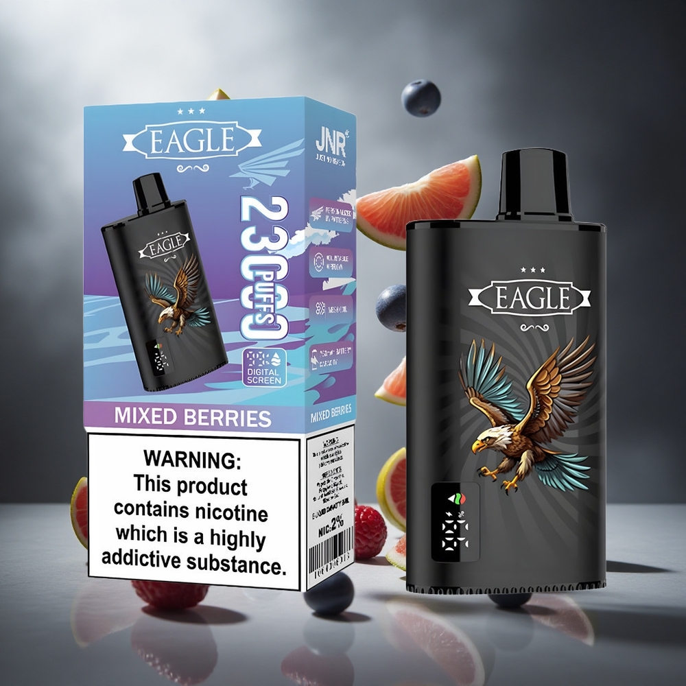 Mieszane Jagody JNR EAGLE Smart 23000 Puffs Poland wholesale Ekran Cyfrowy 25ml Pojemność