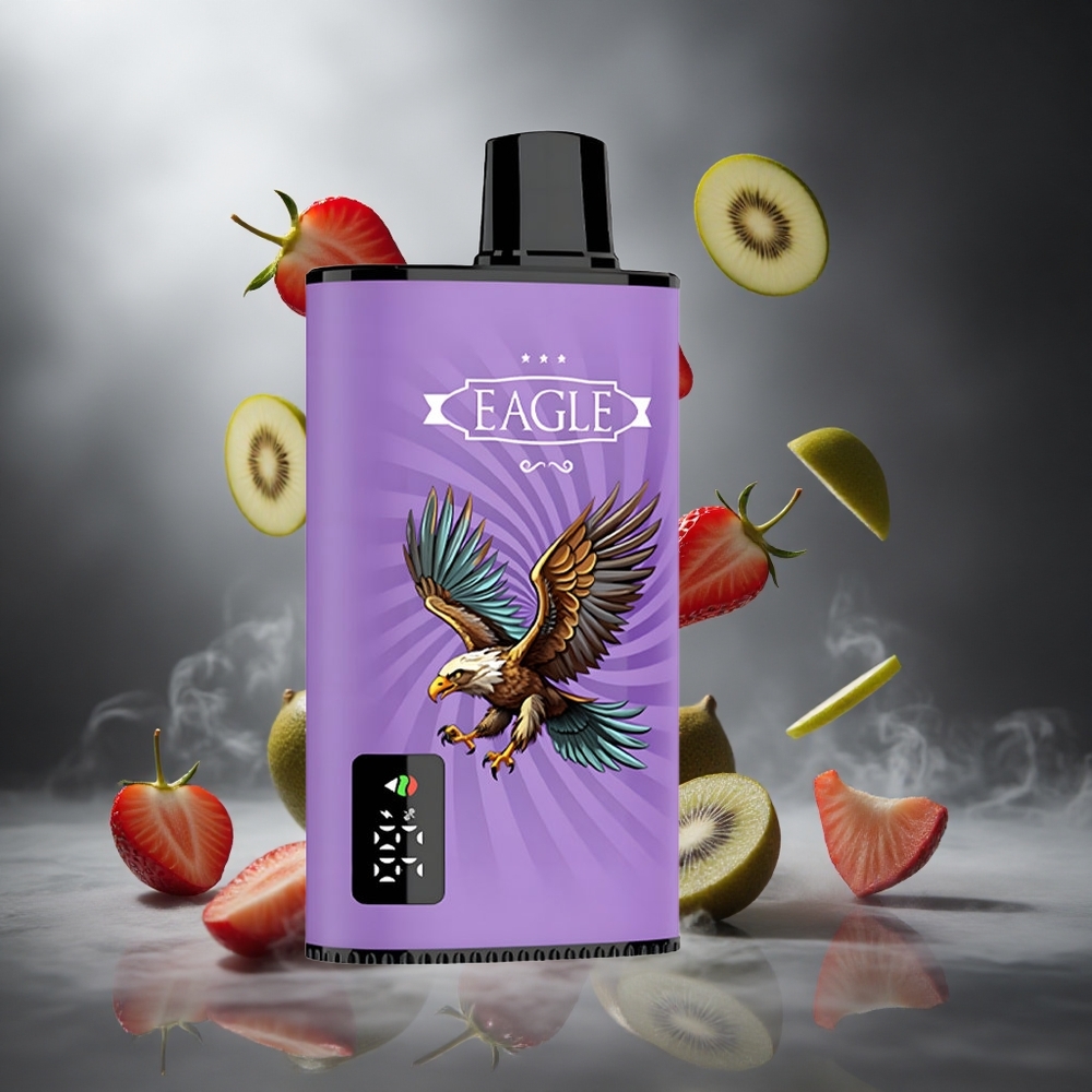 Truskawka Kiwi JNR EAGLE Smart 23000 Puffs Poland wholesale Ekran Cyfrowy 1.0ohm Mesh Coil