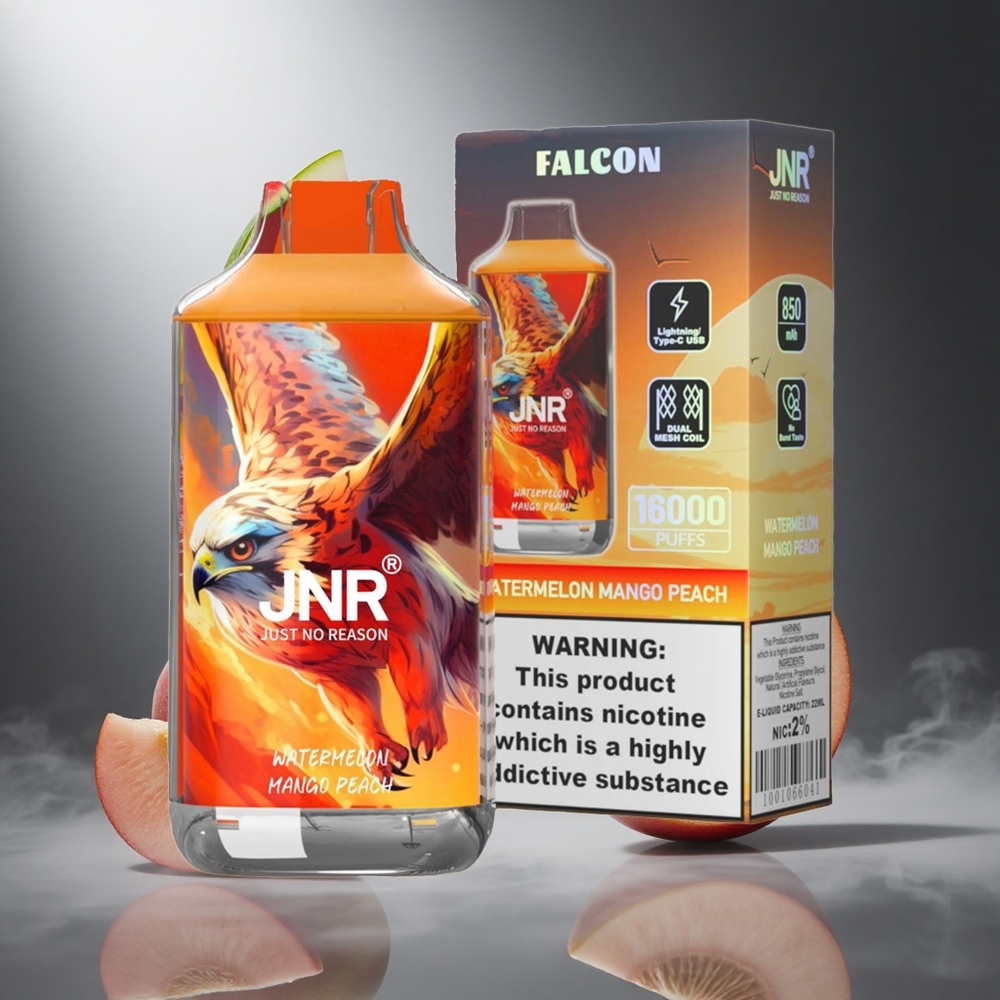 Arbuz Mango Brzoskwinia JNR Falcon 16000 Puffs Poland wholesale Dual Mesh Coil 22ml