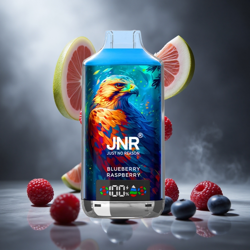 Borówka Malina JNR Falcon X 18000 Puffs Poland wholesale Cyfrowy Wyświetlacz Typ-C Szybkie Ładowanie