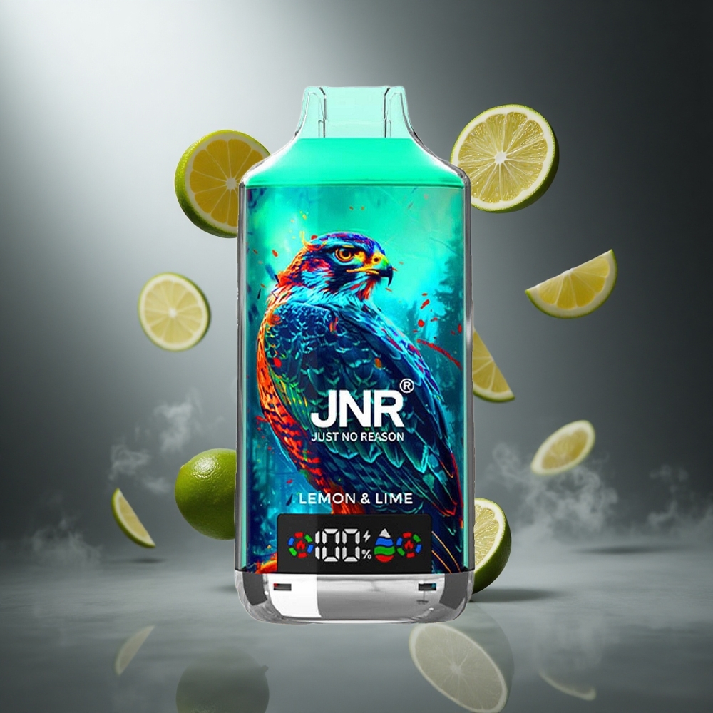 Cytrynowo-Limonkowy JNR Falcon X 18000 Puffs Poland wholesale Dual Mesh Coil & Dual Core