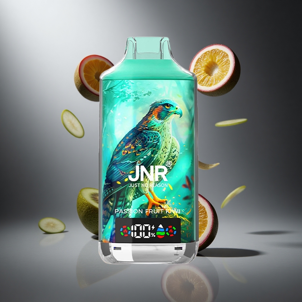 Passion Fruit Kiwi JNR Falcon X 18000 Puffs Poland wholesale Cyfrowy Wyświetlacz Typ-C