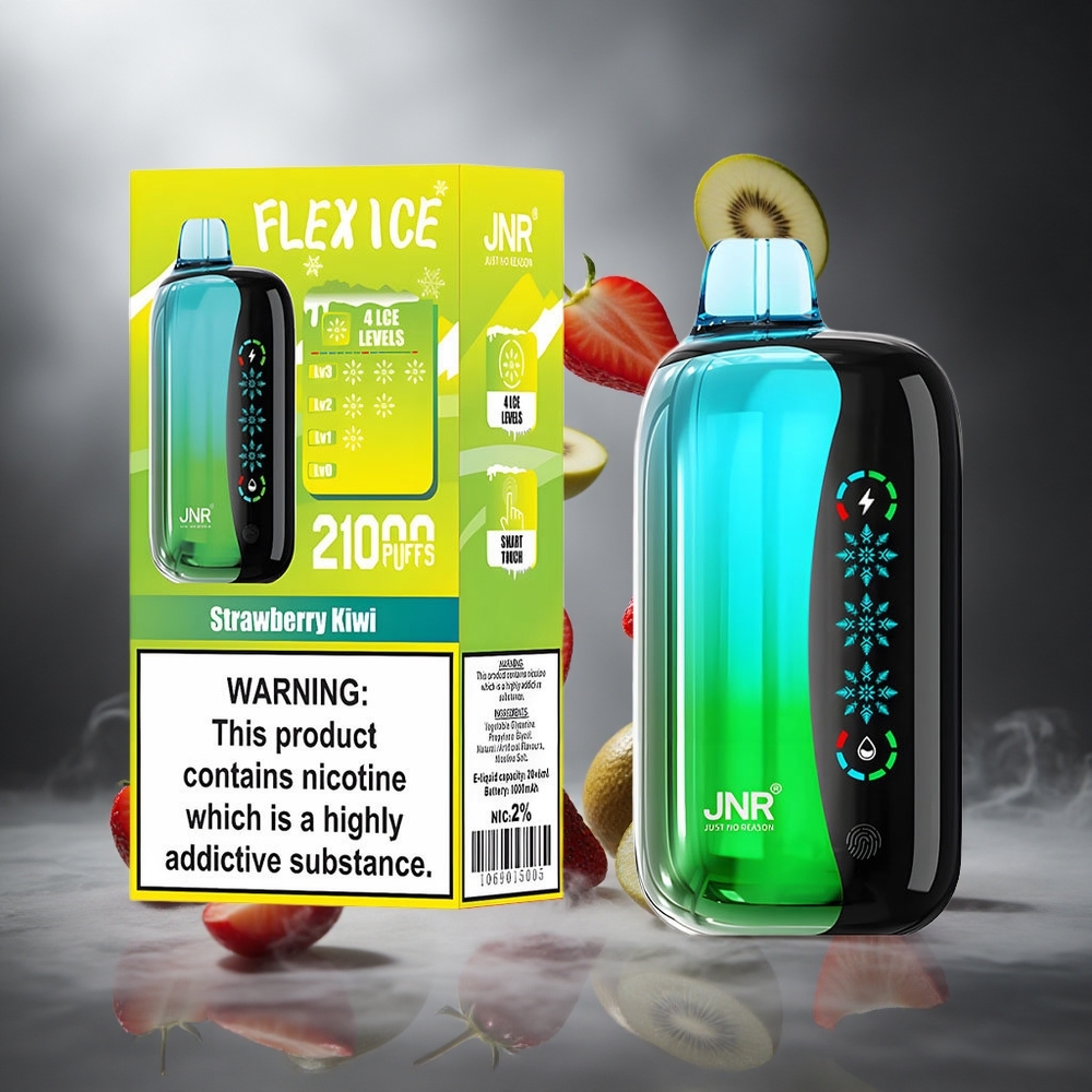 Truskawka Kiwi JNR Flex Ice 21000 Puffs Poland wholesale 26ml Płyn Dual Mesh