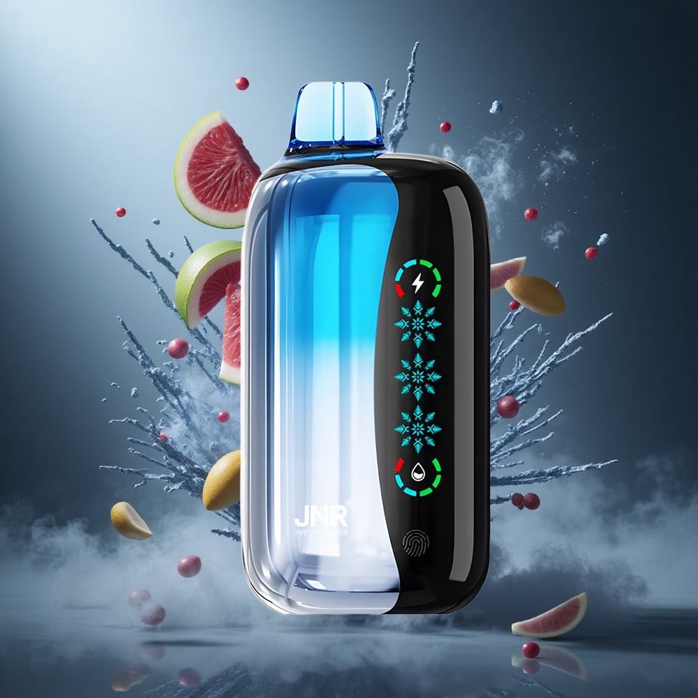 Wiśnia z Niebieskim Wybuchem JNR Flex Ice 21000 Puffs Poland wholesale Dotykowy Ekran i Dostosowywany Powietrzny Przepływ