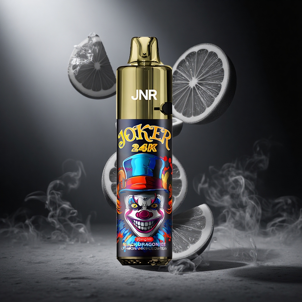 Czarny Smok Lód JNR Joker 24000 Puffs Poland wholesale 2% nikotyny Widoczny poziom liquidu