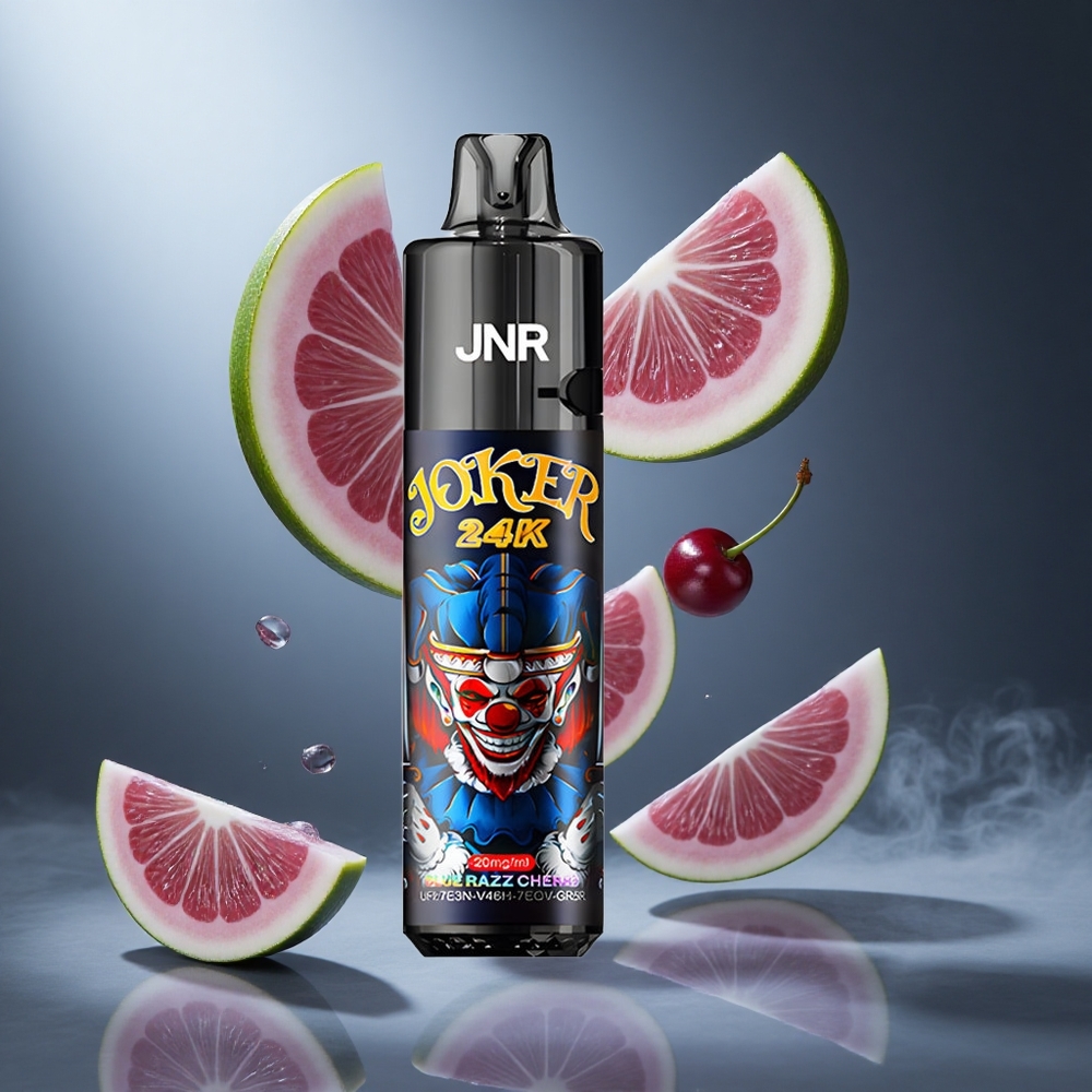 Malina Wiśnia JNR Joker 24000 Puffs Poland wholesale Widoczny Poziom Płynu Typ-C