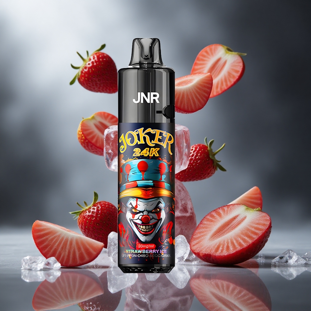 Truskawkowy Lód JNR Joker 24000 Puffs Poland wholesale 2+10ml Ponownie Napełnialny Bateria 800mAh