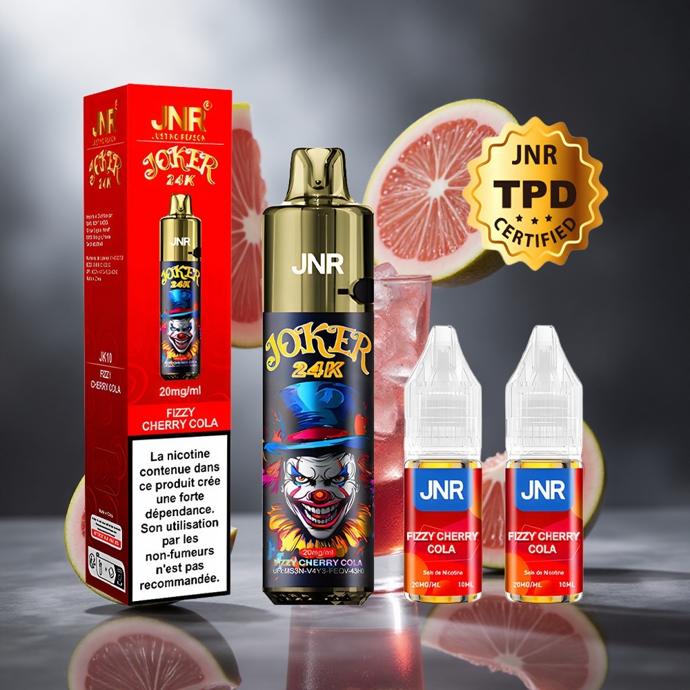 Wiśniowa Cola JNR Joker 24K Puffs Poland wholesale 2+10ml Ponownie napełniany