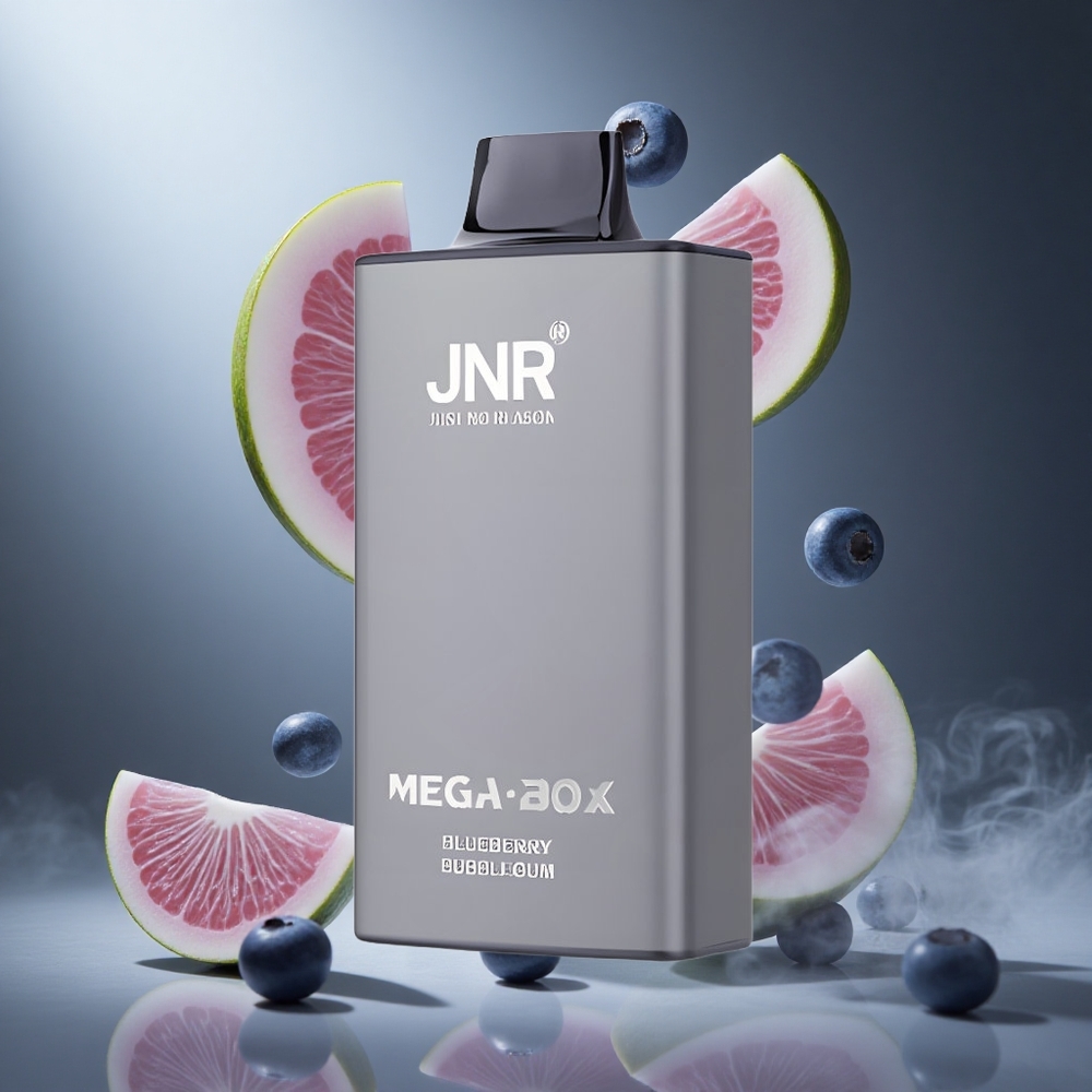 Jagodowa Guma Balonowa JNR Mega Box 25000 Puffs Poland wholesale Dual Mesh Coil