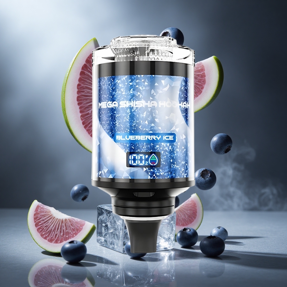 Borówkowy Lód JNR Mega Shisha Hookah 100K Poland wholesale Kompatybilność z Biurkiem 2200mAh Bateria