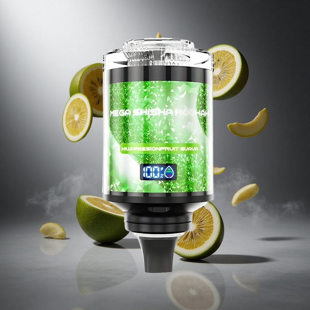 Kiwi Marakuja Guawa JNR Mega Shisha Hookah 100K 100000 zaciągnięć Poland wholesale Typ-C szybkie ładowanie
