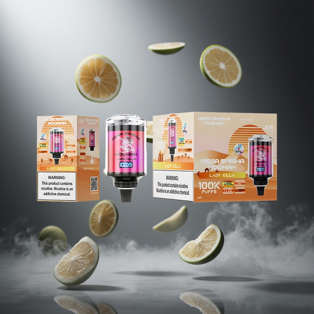 Lady Killa JNR Mega Shisha Hookah 100K 100000 zaciągnięć Poland wholesale Kompatybilność z komputerem stacjonarnym