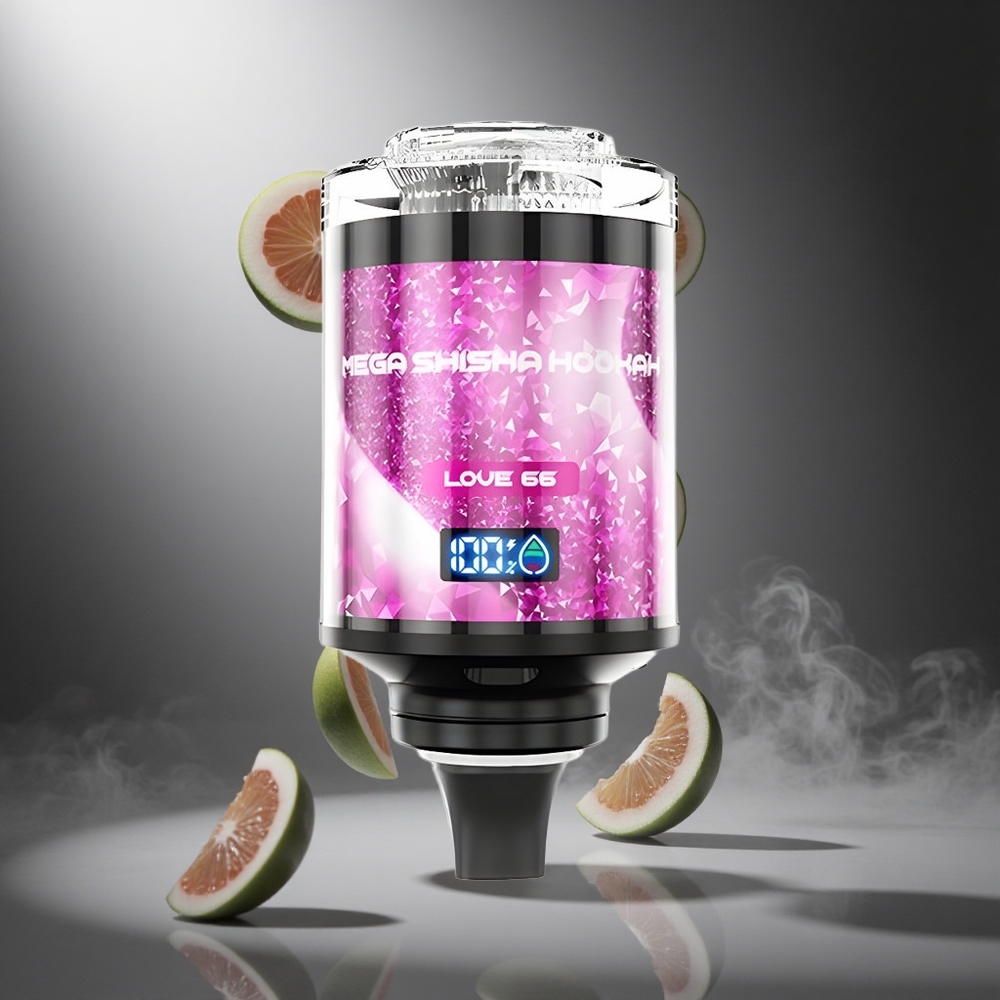 Miłość 66 JNR Mega Shisha Hookah 100K 100000 zaciągnięć Poland wholesale Kompatybilność z komputerem 60ml pojemność