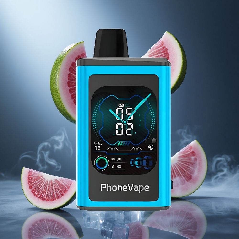 Blue Razz Ice JNR PhoneVape 30000 zaciągnięć Poland wholesale Ekran Pełny Wyświetlacz, Aplikacja Sterowana