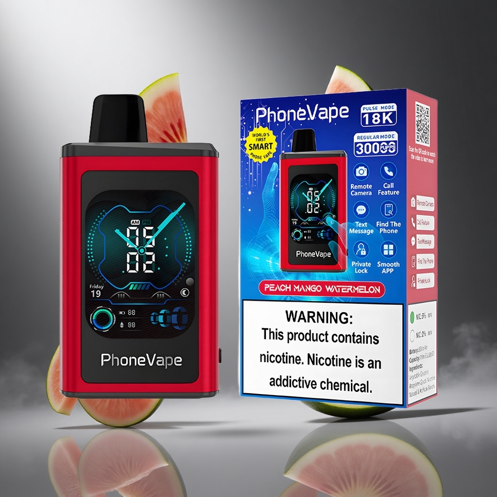 Brzoskwinia Mango Arbuz JNR PhoneVape 30000 puffs Poland wholesale Akumulator 850mAh Type-C