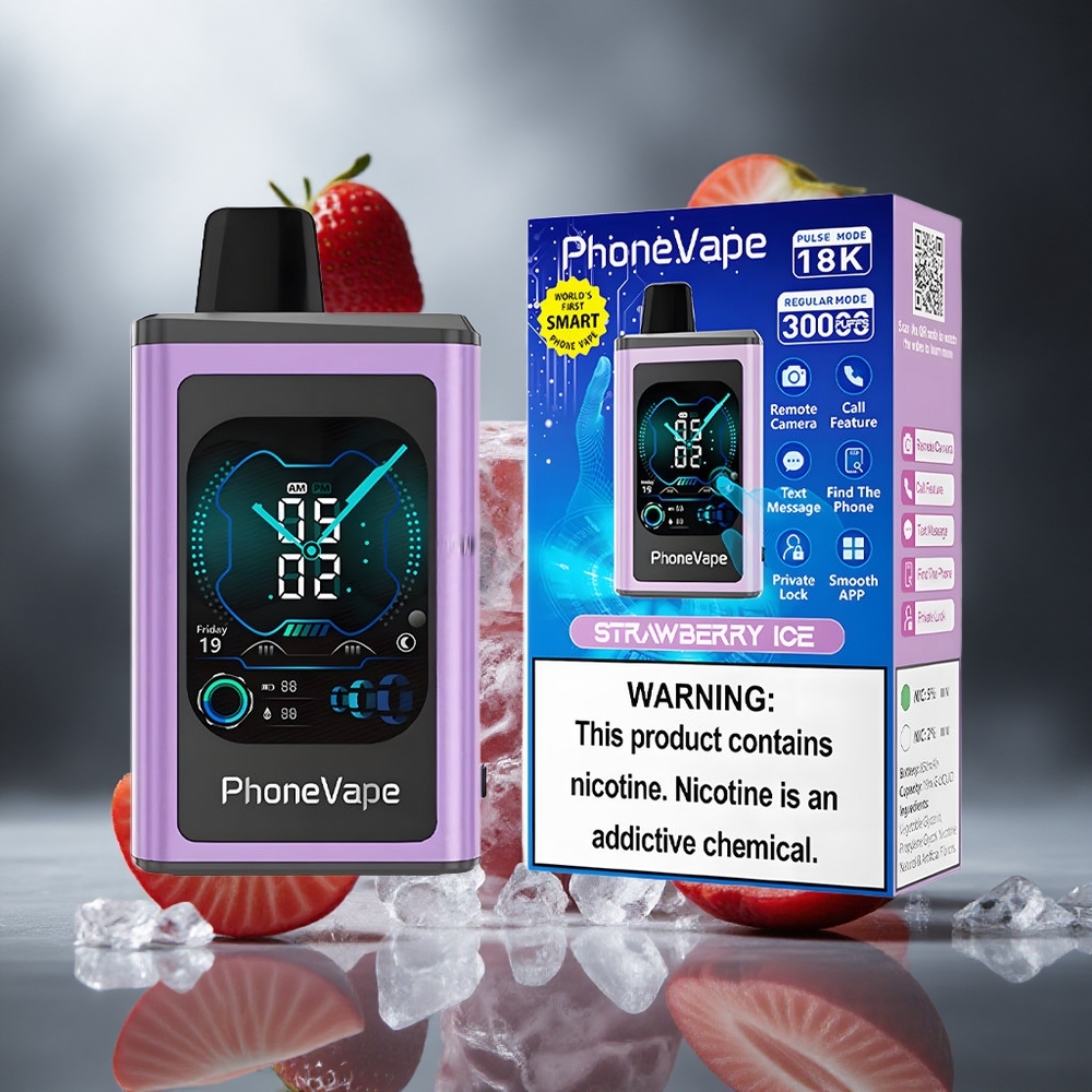 Truskawkowo-Oryginalny JNR PhoneVape 30000 z Turbo Mode Poland wholesale