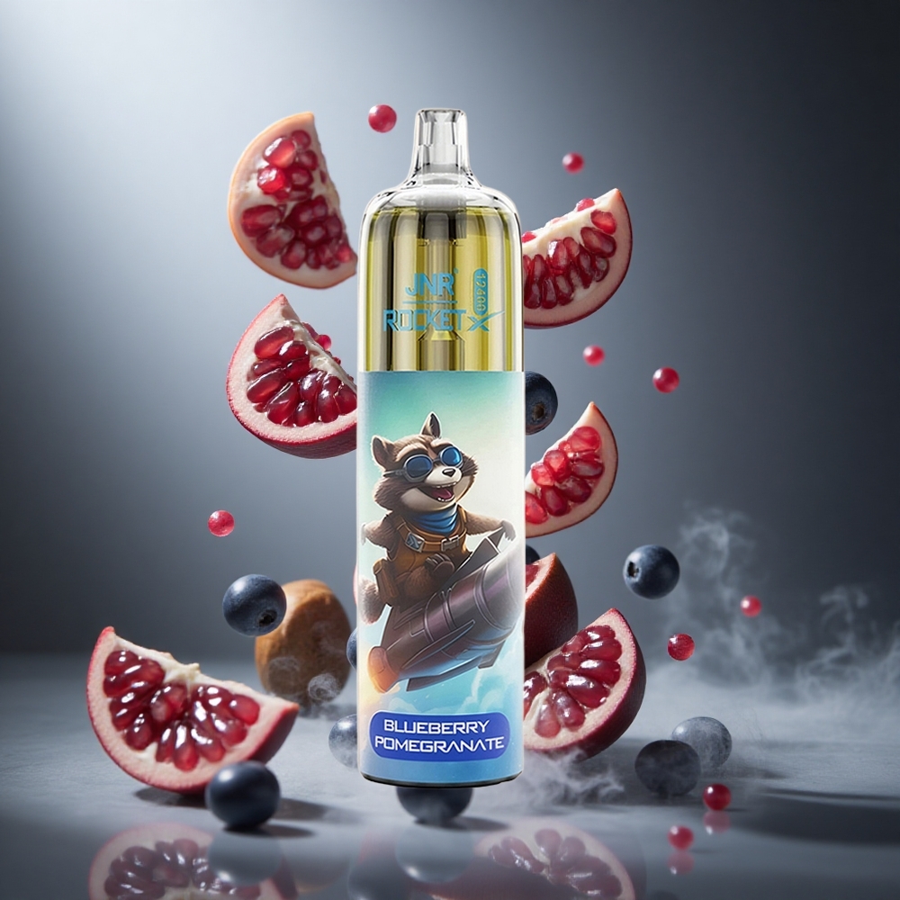 Borówka Granat JNR Rocket-X 12400 Puffs Poland wholesale z regulowanym przepływem powietrza i RGB