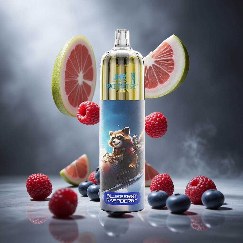 Borówka Malina JNR Rocket-X 12400 Puffs Poland wholesale z regulowanym przepływem powietrza i RGB