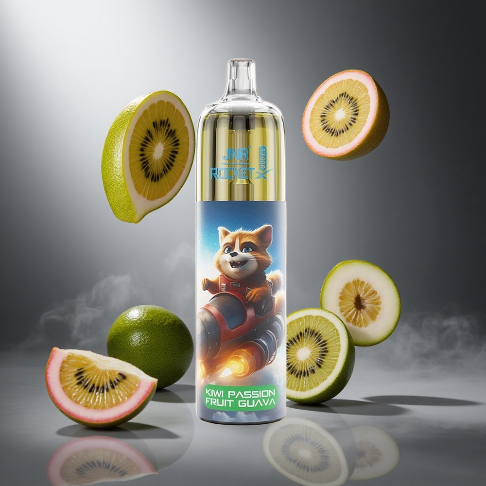 Kiwi Marakuja Guawa JNR Rocket-X 12400 Puffs Poland wholesale Adjustable Airflow RGB