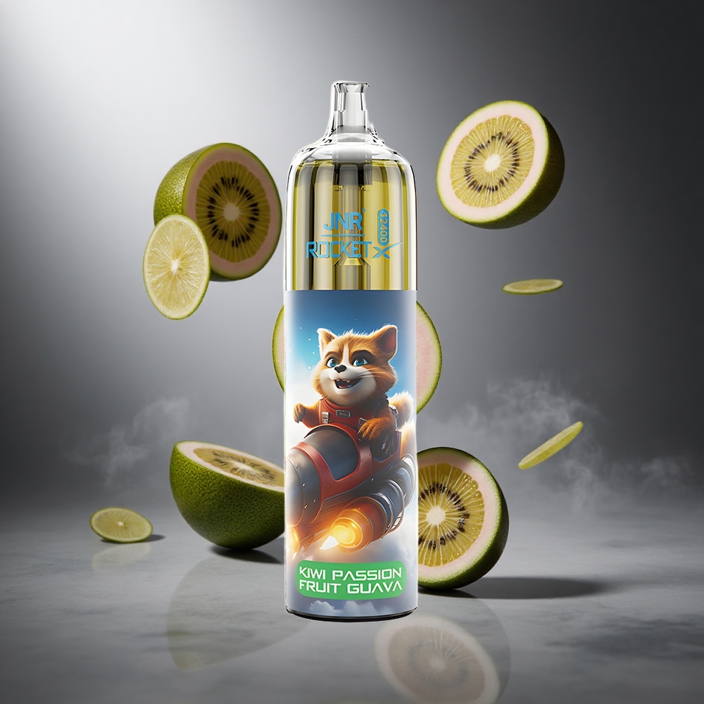 Kiwi Marakuja Guawa JNR Rocket-X 12400 Puffs Poland wholesale RGB Lights Type-C
