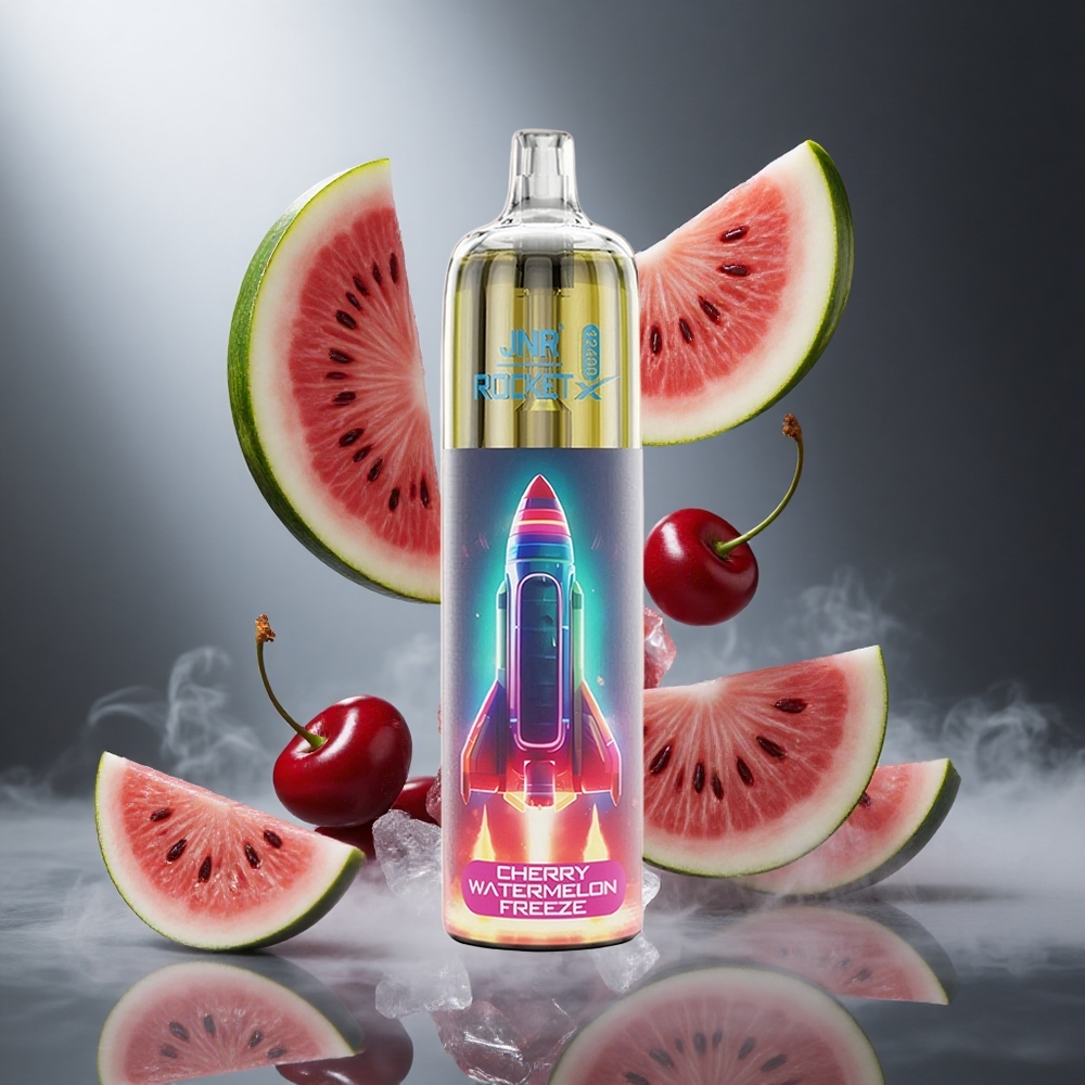 Wiśnia Arbuz Mrożony JNR Rocket-X 12400 Puffs Poland wholesale Regulowany przepływ powietrza RGB