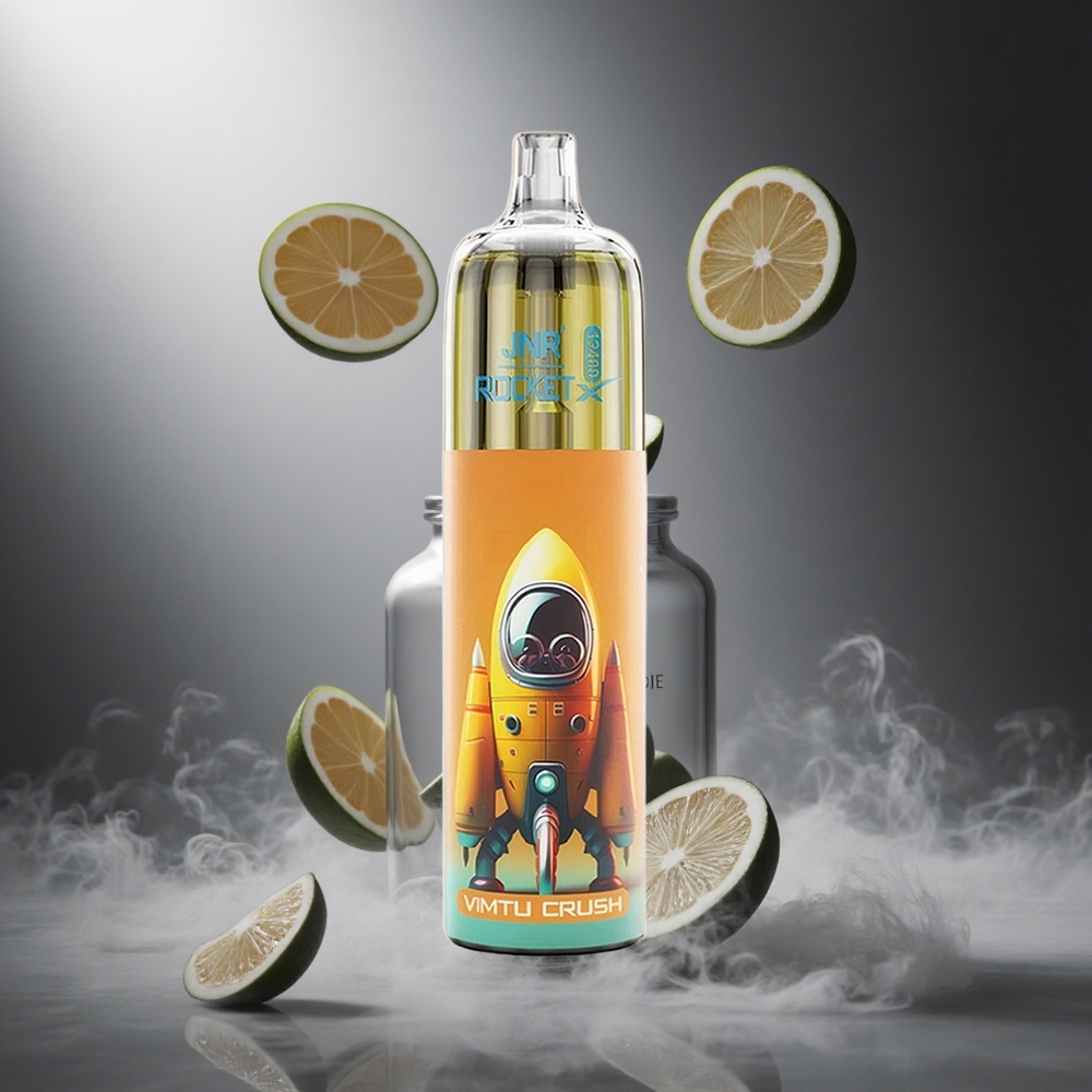 Wiśniowy Crush JNR Rocket-X 12400 Puffs Poland wholesale Regulowany przepływ powietrza