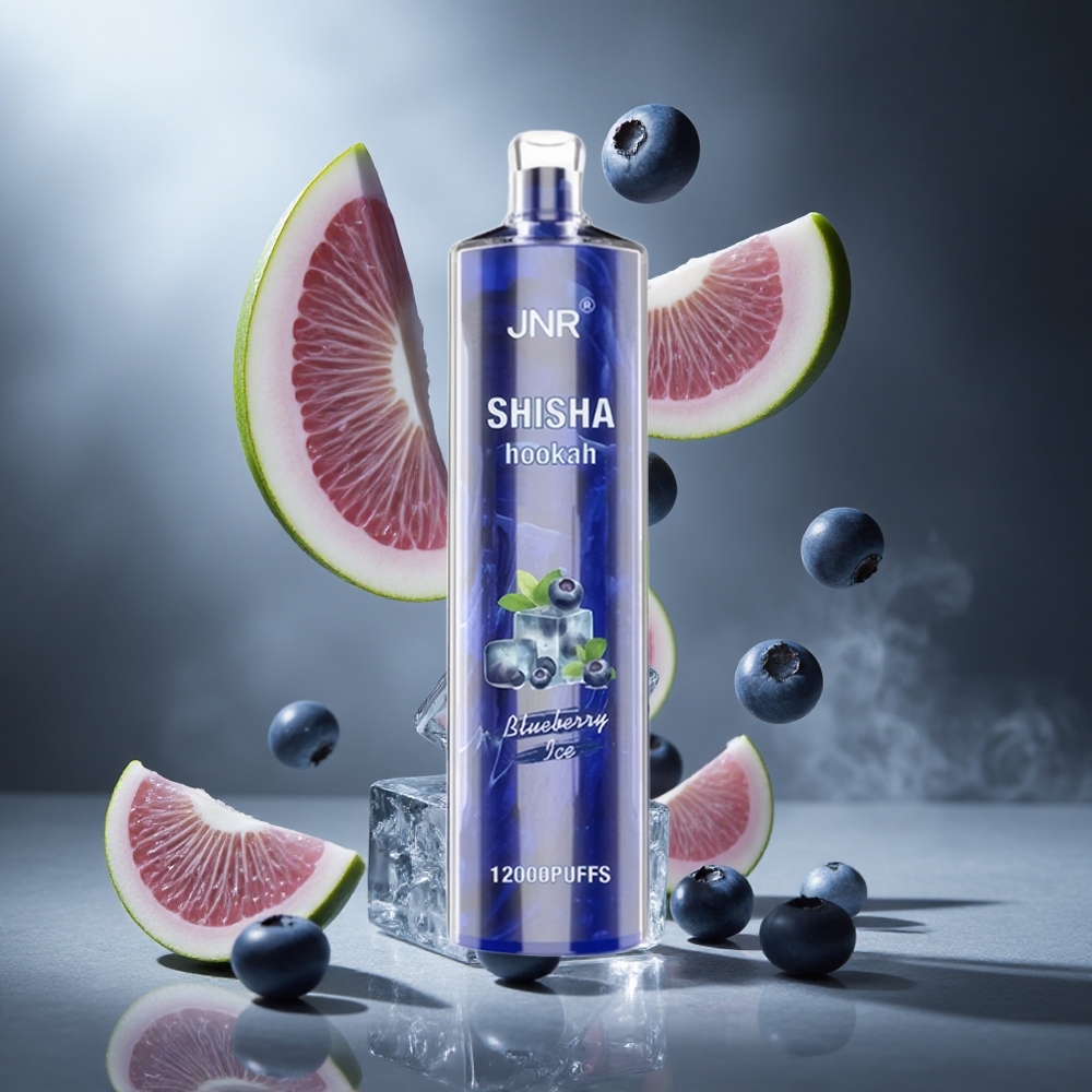 Borówkowy Lód JNR Shisha Hookah 12000 Puffs Poland wholesale 24ml Pojemność Płynu