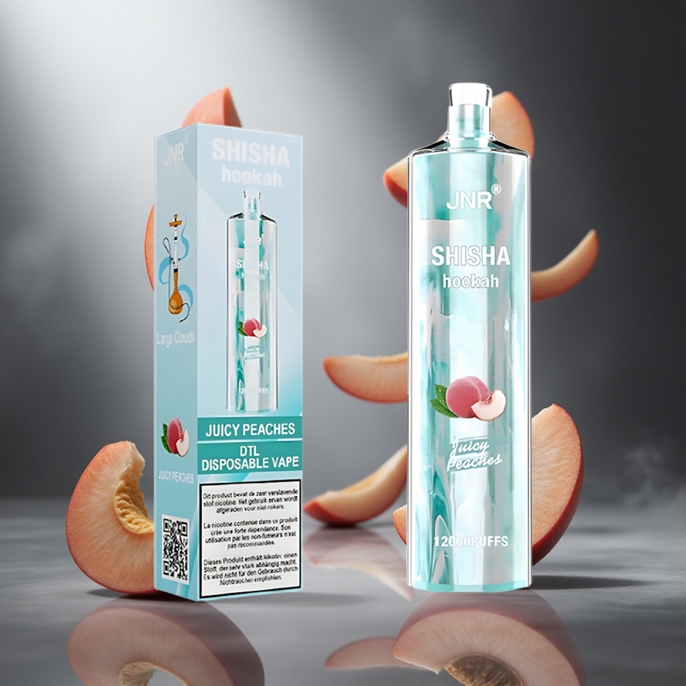 Soczyste Brzoskwinie JNR Shisha Hookah 12000 Puffs Poland wholesale 24ml Pojemność Płynu