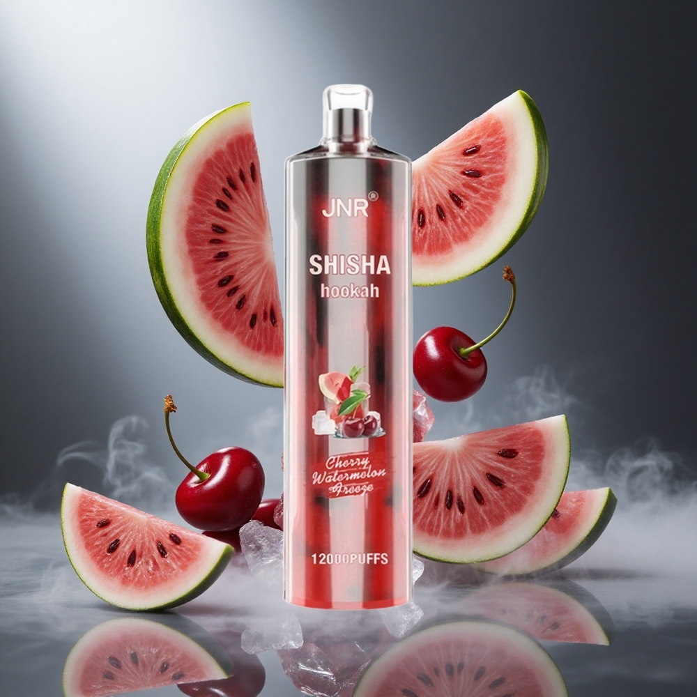 Wiśnia Arbuzowy Lód JNR Shisha Hookah 12000 Puffs Poland wholesale 24ml