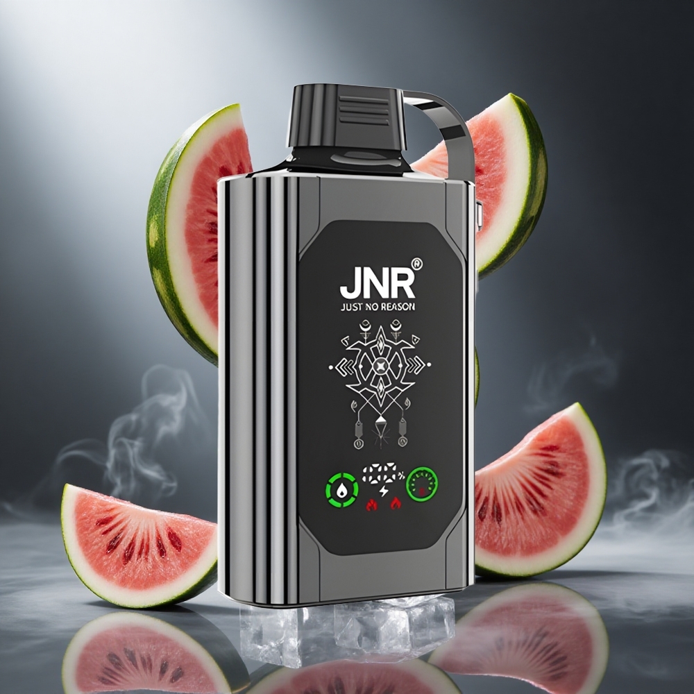 Arbuzowy Lód JNR Shisha Hookah Box 20500 Puffs Poland wholesale HD Wyświetlacz, Podwójna Mesh Cewka