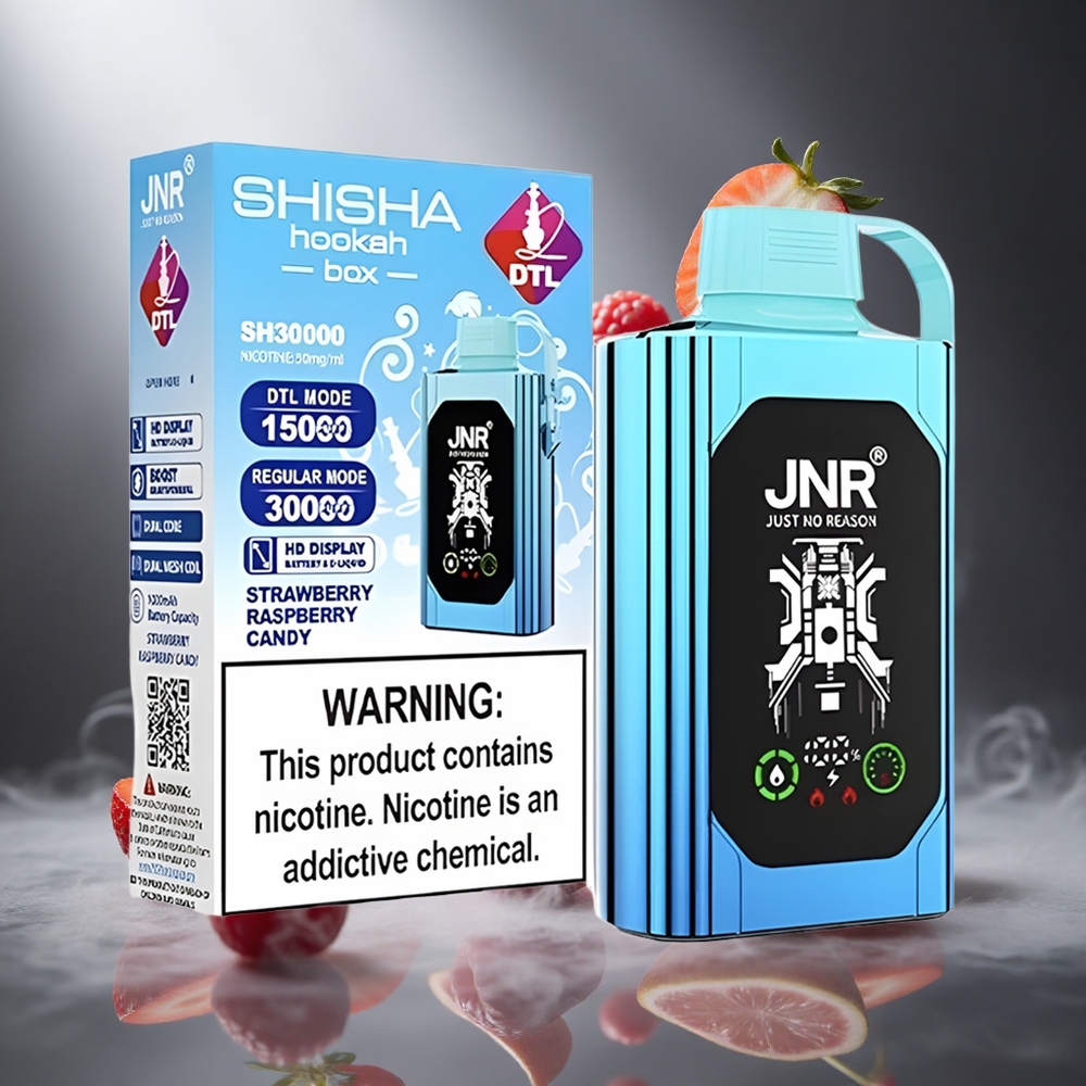 Truskawka Malina Candy JNR Shisha Hookah Box 20500 Puffs Poland wholesale Wyświetlacz HD Bateria 1000mAh Pojemność 25ml
