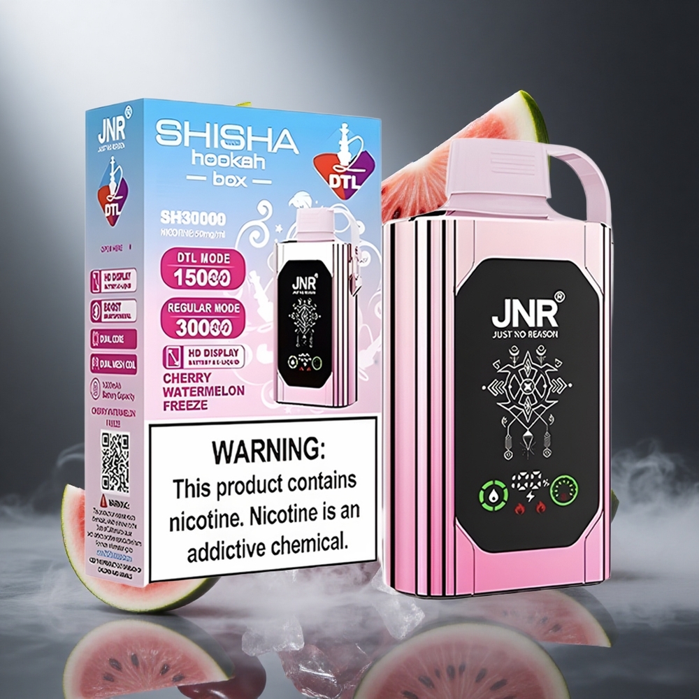 Wiśnia Arbuz Mroźny JNR Shisha Hookah Box 20500 Puffs Poland wholesale Wyświetlacz HD Bateria 1000mAh