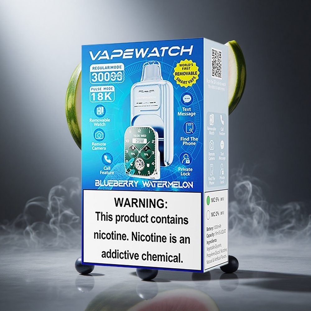 Borówka Arbuz JNR Vape Watch 30000 Zaciągnięć Poland wholesale Dual Mesh Coil Typ-C