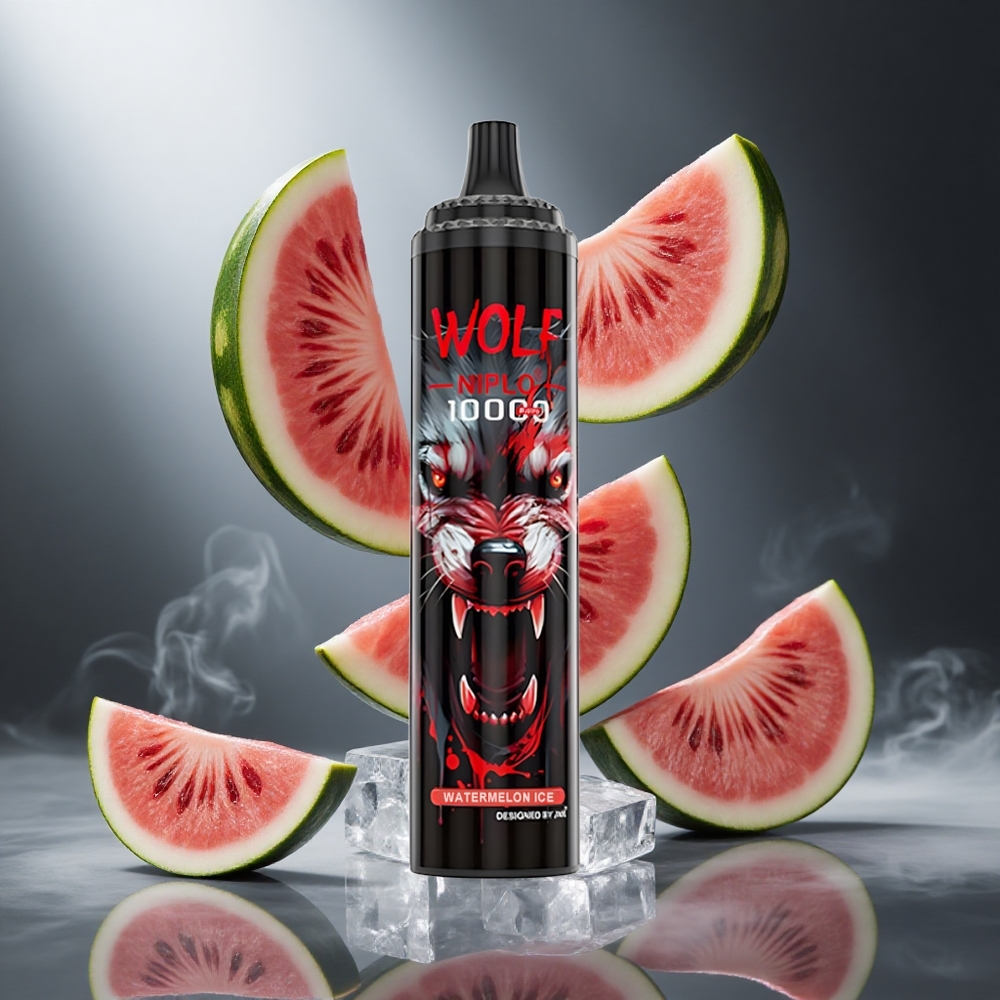 Arbuz Lód JNR Wolf Niplo 10000 Puffs Poland wholesale Mesh Coil 1.0 Ohm