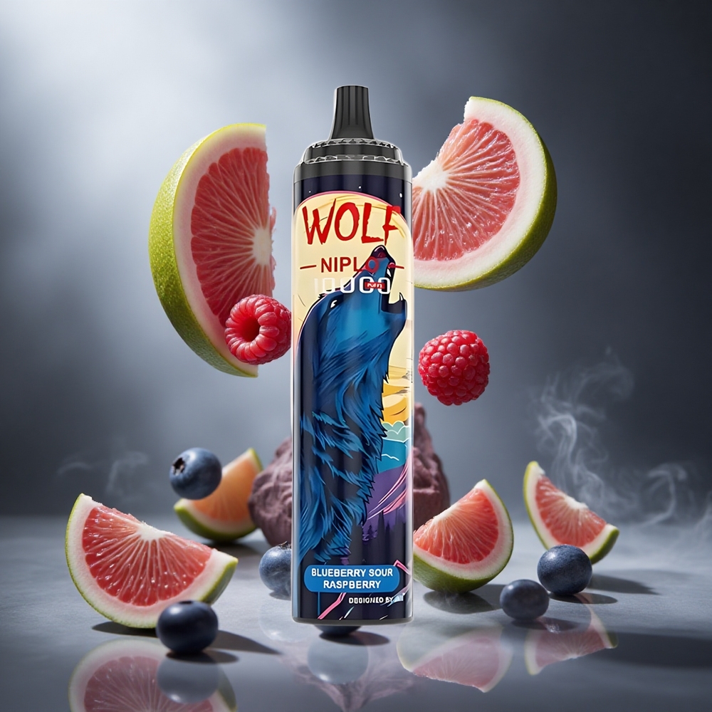 Jagoda Kwaśna Malina JNR Wolf Niplo 10000 Puffs Poland wholesale 20ml Pojemność Płynu