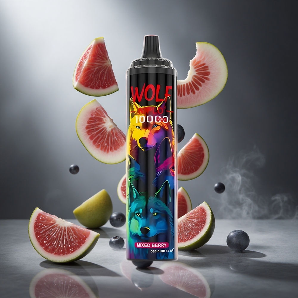 Mieszane Jagody JNR Wolf Niplo 10000 Puffs Poland wholesale Typ-C szybkie ładowanie 20ml
