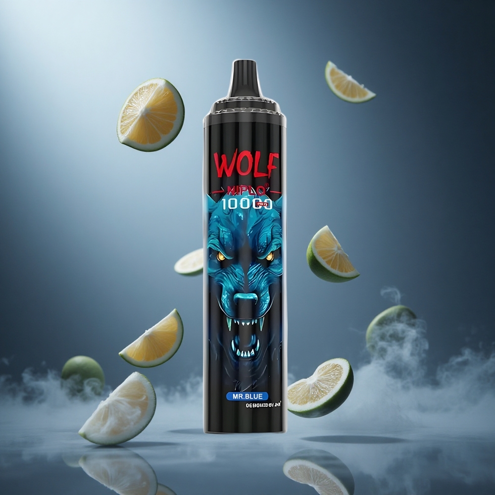 Niebieski Mr Blue JNR Wolf Niplo 10000 Puffs Poland wholesale 20ml Pojemność