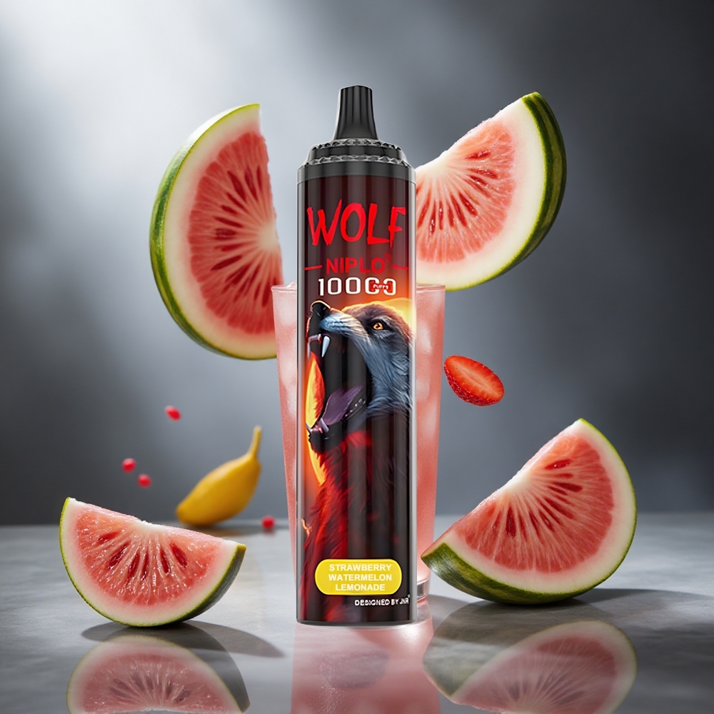 Truskawka Arbuz Lemonada JNR Wolf Niplo 10000 Puffs Poland wholesale 20ml Pojemność