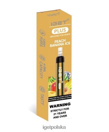 Iget Vape Flavours - iget plus 6TP2RX36 lód brzoskwiniowo-bananowy