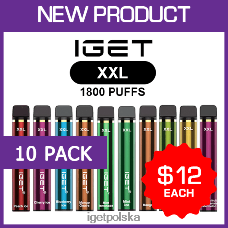 Iget Store - iget xxl - 1800 zaciągnięć - 10 szt 6TP2RX479